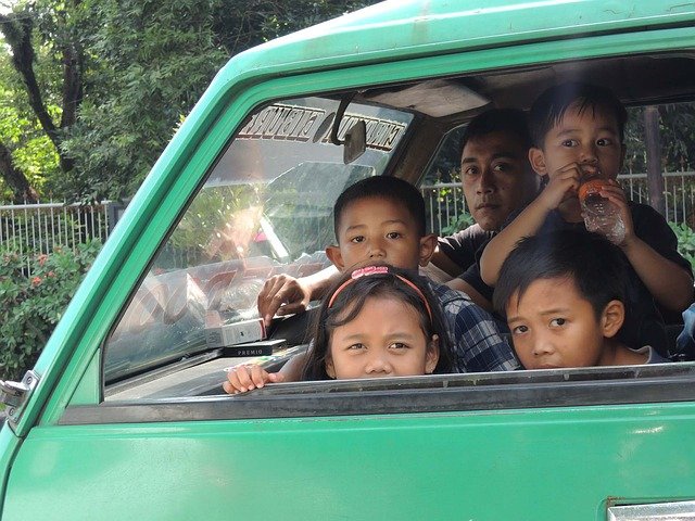 děti v autě